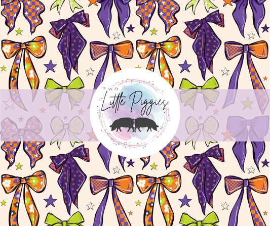 Printed Vinyl - Halloween Bows