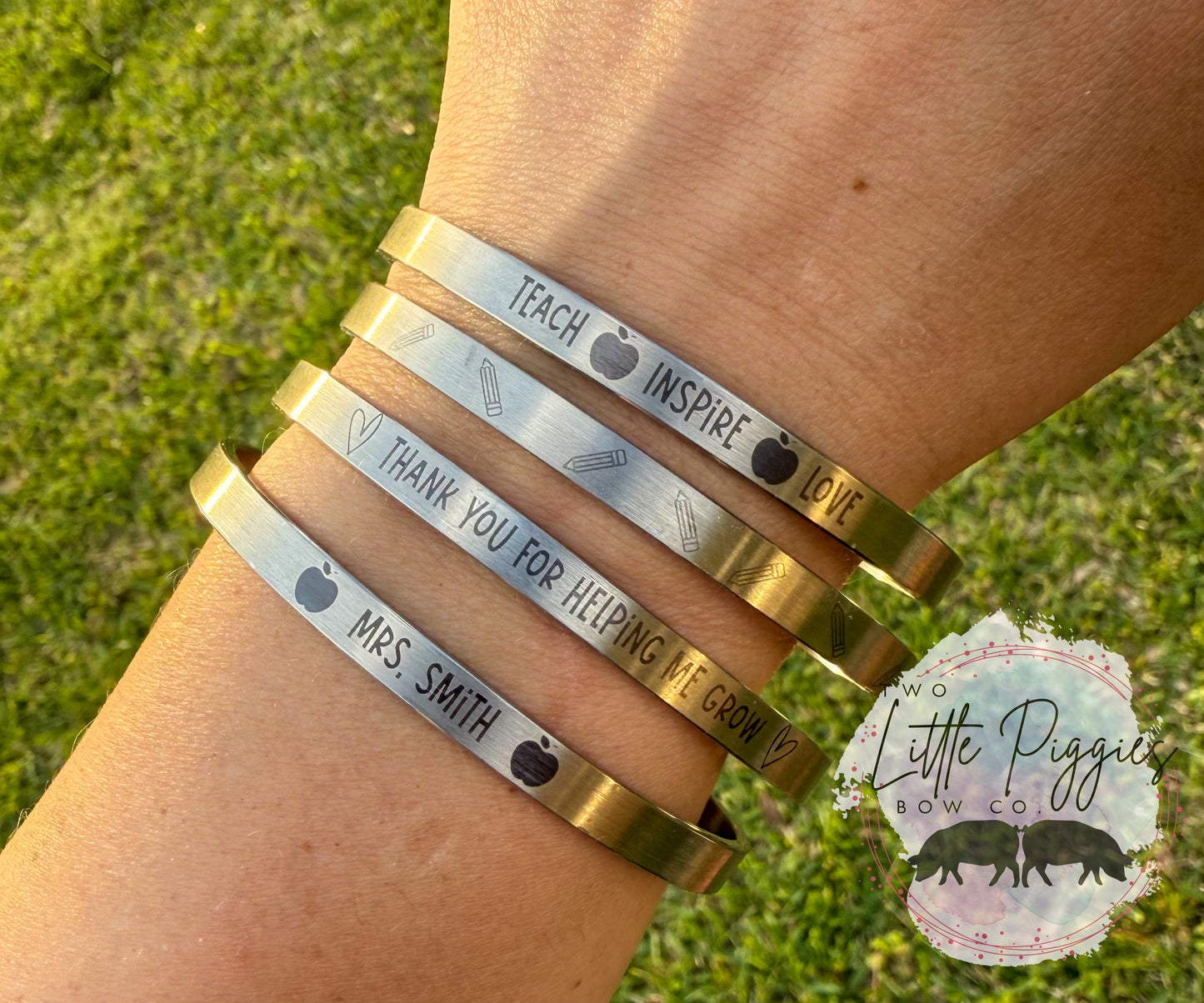 Teacher Appreciation Cuff Bangle