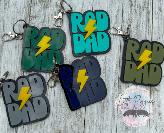 Rad Dad Keychain