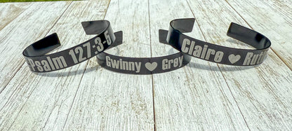 Custom Engraved Aluminum Bracelet