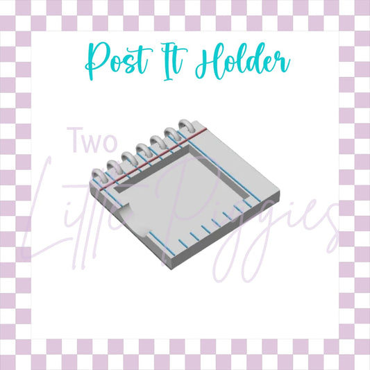 3D Printed - Post It Holder - Notebook Paper