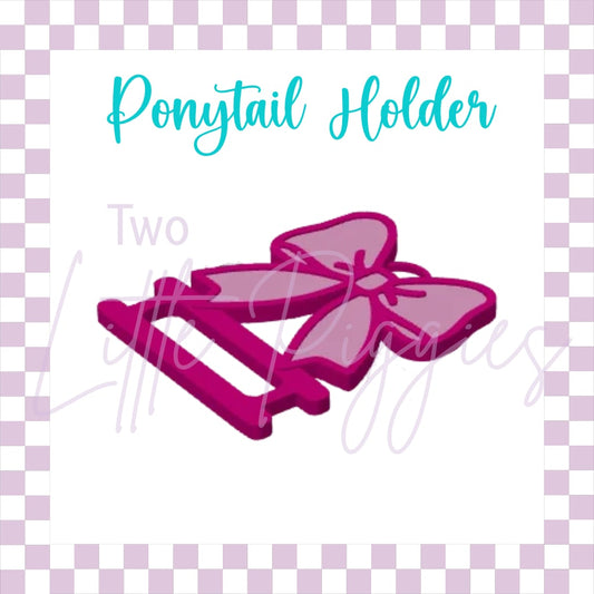 3D Printed - Ponytail Holder - Pink Bow