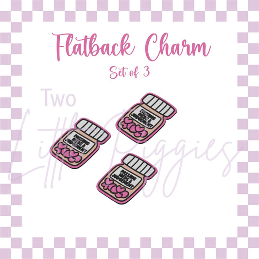 Flatback Charms - Set of 3 - Passing Meds & Judgement