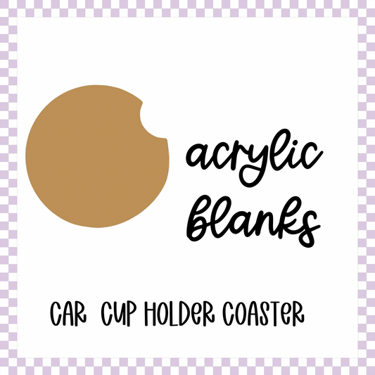 Acrylic Blank - Cup Holder Coaster (3pc) - 2.55 inch