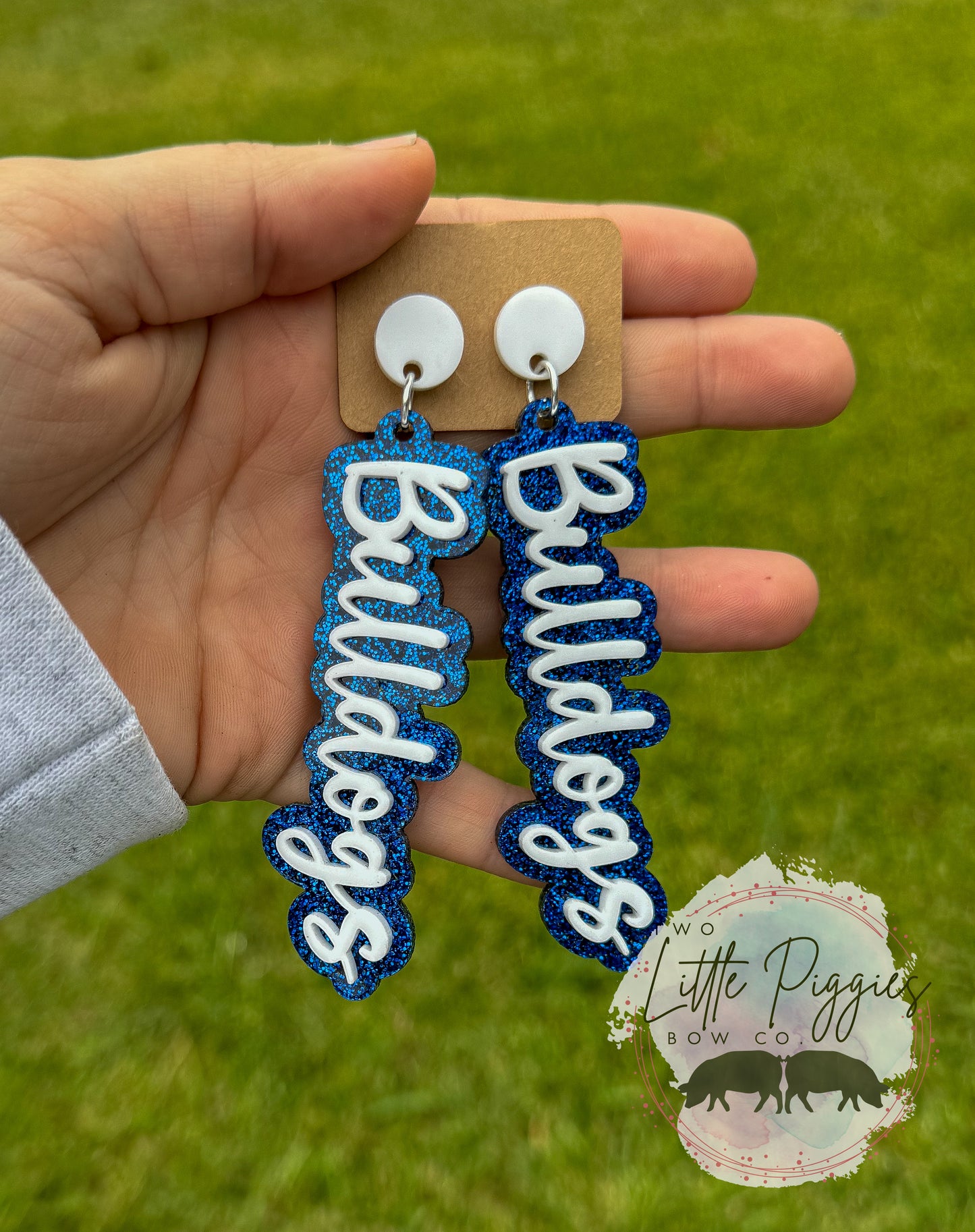Custom Acrylic Double Layer Word Earrings