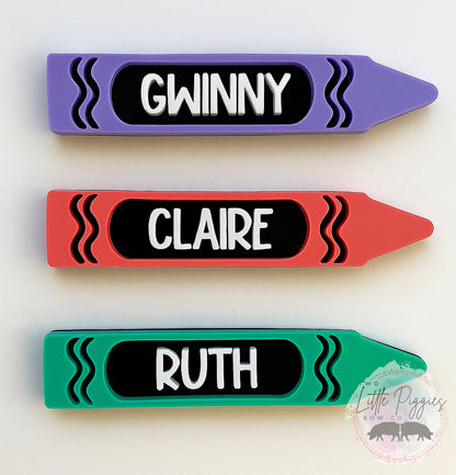 Crayon Hair Clips