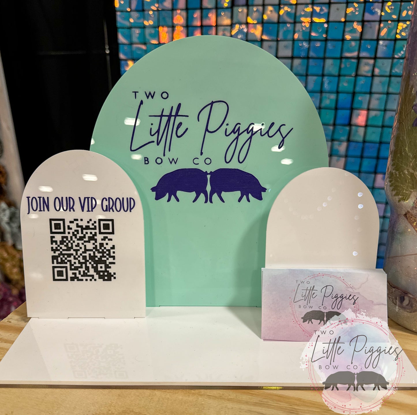 Custom Company Check Out QR Stand