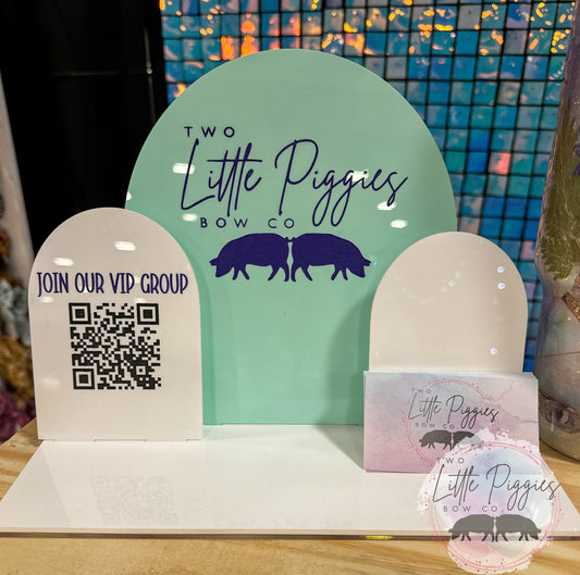 Custom Company Check Out QR Stand