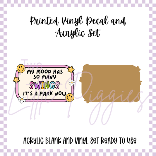 Printed Vinyl and Acrylic Set - It's a Park Now