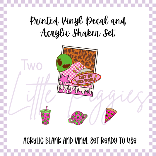 Acrylic Blank & Shaker Set - Alien Out of this World