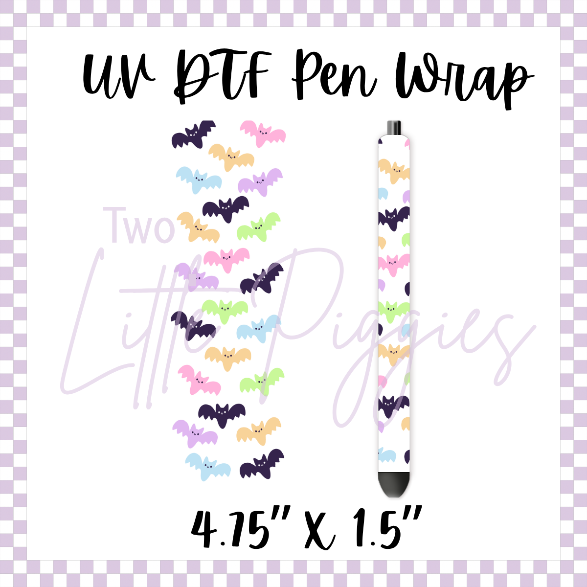 UV DTF - Pen Wrap - Cutesy Bats