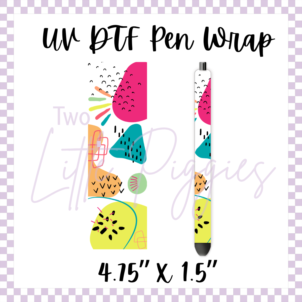 UV DTF - Pen Wrap - Pop Art