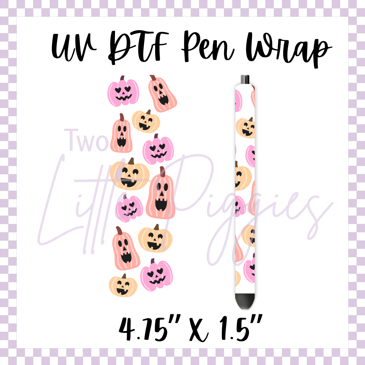 UV DTF - Pen Wrap - Cutesy Jackolantern