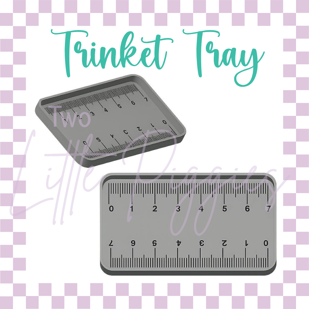 3D Printed - Trinket Tray - Ruler