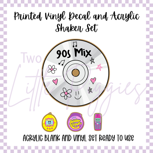 Acrylic Blank & Shaker Set - 90s Mix CD