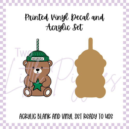 Printed Vinyl and Acrylic Set - Starbucks Bearista 1
