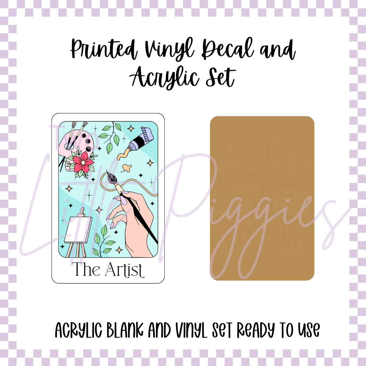 Printed Vinyl and Acrylic Set - Tarot - The Artist